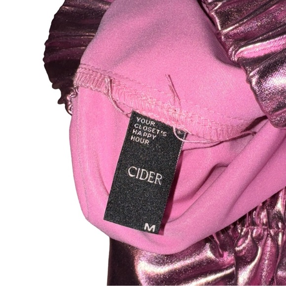 Cider Metallic Pink Parachutes Pants Size Medium - Picture 5 of 7
